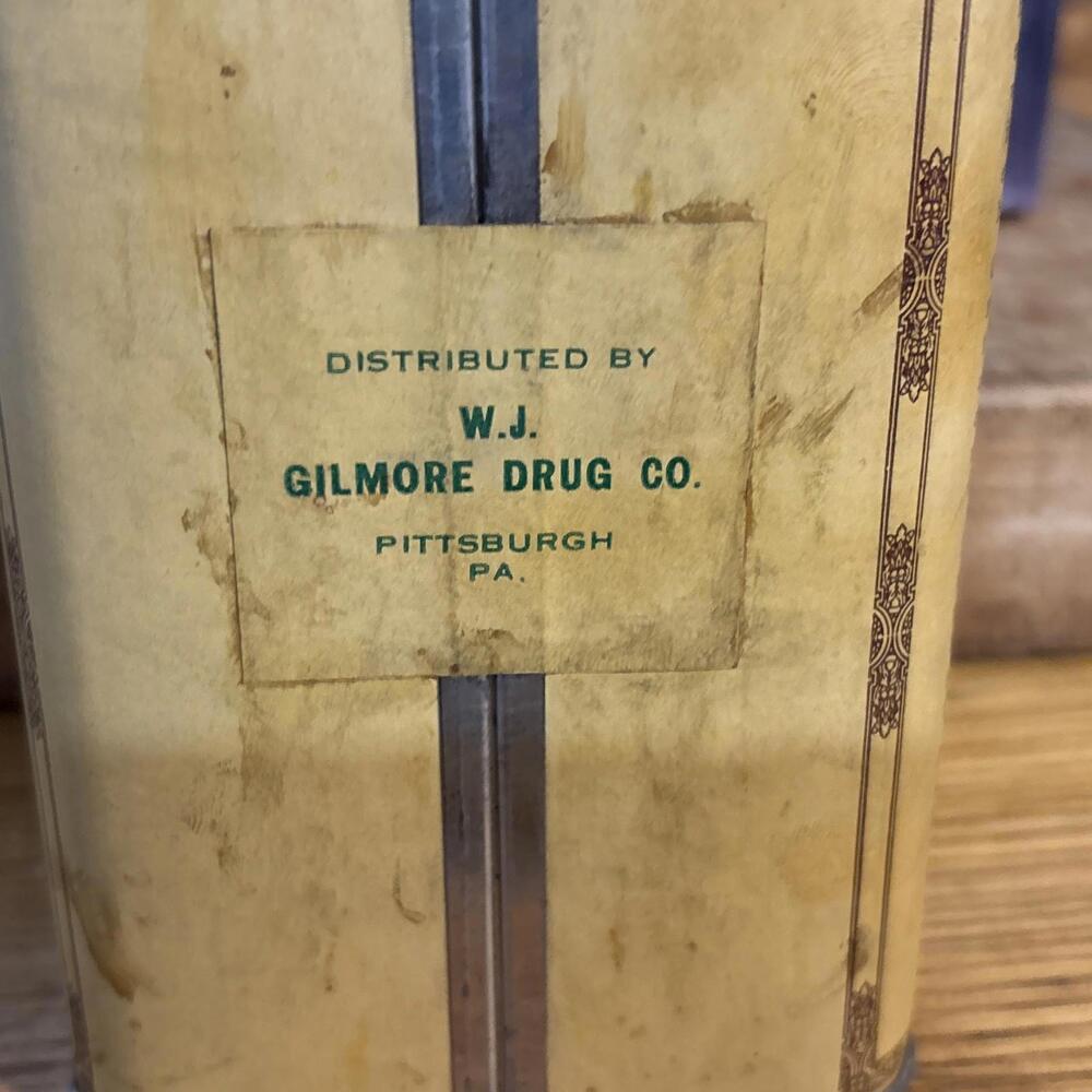 Antique PENICK & CO, Nut Galls Aleppo 1 Lb Tin Initial Line Apothecary Pharmacy - Picture 5 of 9